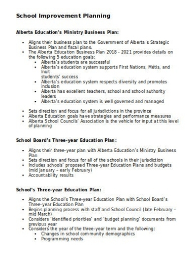 23+ School Business Plan Templates In Doc | Pdf | Free & Premium Templates Throughout Business Improvement Proposal Template