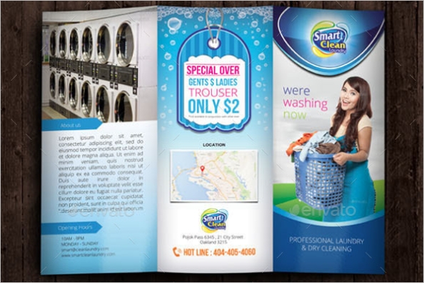 24+ Laundry Brochure Templates Free Pdf Designs Throughout Ironing Service Flyer Template