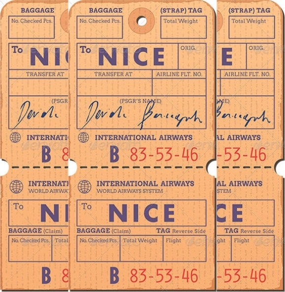 24+ Luggage Tag Templates - Free Sample, Example Format Download in Luggage Label Template Free Download