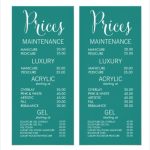 24+ Price Menu Templates – Free Sample, Example Format Download! | Free Intended For Salon Menu Template