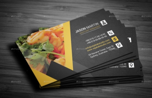 25+ Restaurant Business Card Templates – Free & Premium Download For Food Business Cards Templates Free