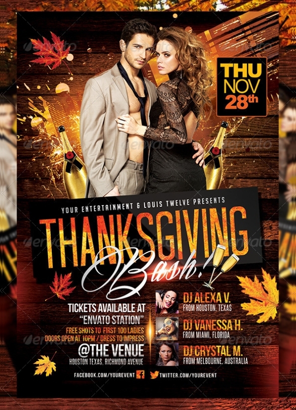 25+ Thanks Giving Flyer Templates – Free Premium Psd Eps Downloads With Regard To Thanksgiving Flyer Template Free Download