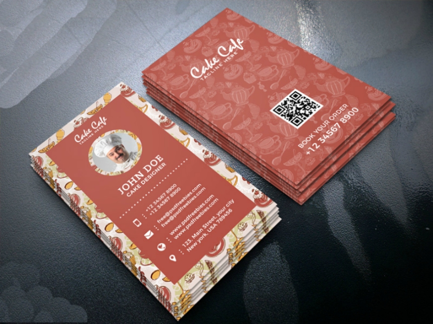 26+ Free Card Designs | Free & Premium Templates For Cake Business Cards Templates Free