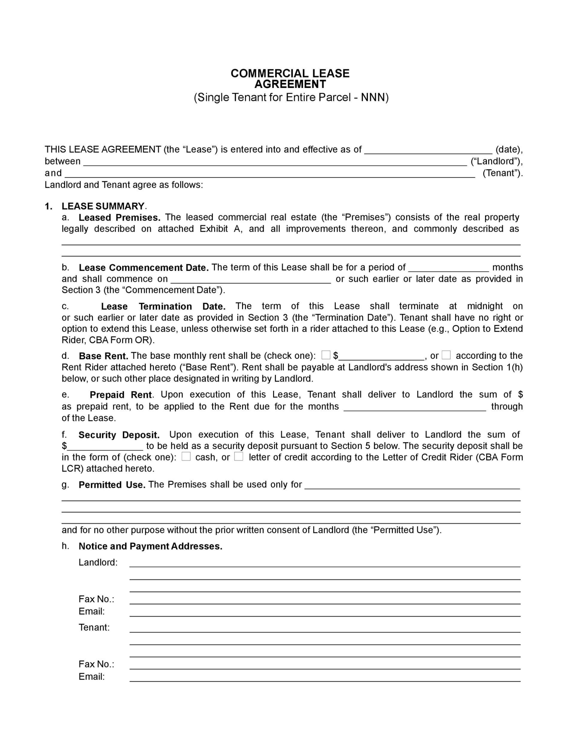 26 Free Commercial Lease Agreement Templates ᐅ Templatelab Inside Multiple Tenant Lease Agreement Template
