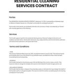27+ Cleaning Services Contract Templates – Free Downloads | Template Intended For Cleaning Business Contract Template