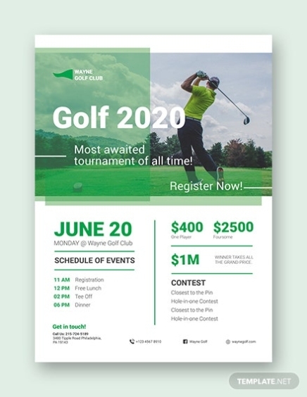 27+ Golf Flyers Templates – Word, Psd, Ai, Eps Vector Format | Free Inside Golf Outing Flyer Template