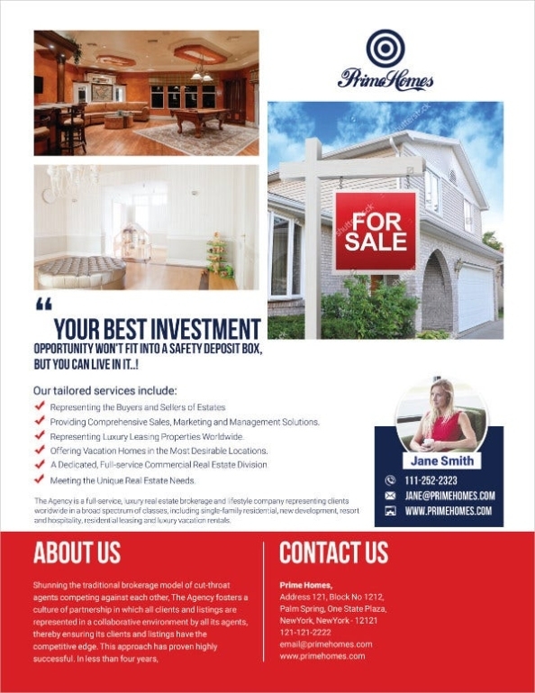 28+ Best Real Estate Flyers – Word, Psd, Eps Vector, Ai | Free Pertaining To Free Real Estate Flyer Templates Word