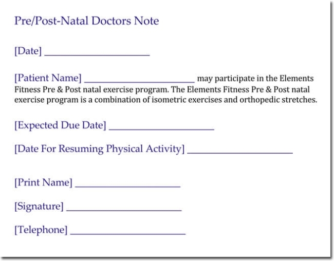 28+ Free Doctor'S Note Templates & Forms To Create Doctor'S Excuse Throughout S Note Templates