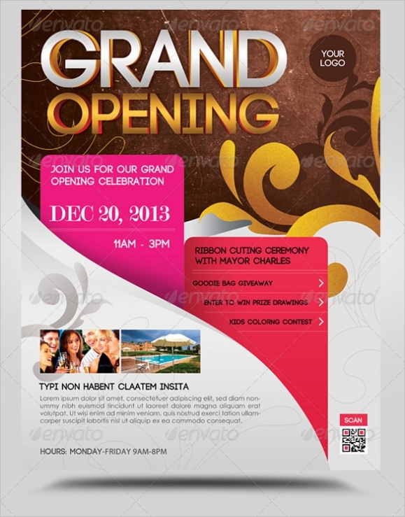 28+ Grand Opening Flyer Templates To Download | Sample Templates Pertaining To Now Open Flyer Template