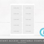 2X4 Address Label Template Instant Download Printable | Etsy regarding 2X4 Label Template