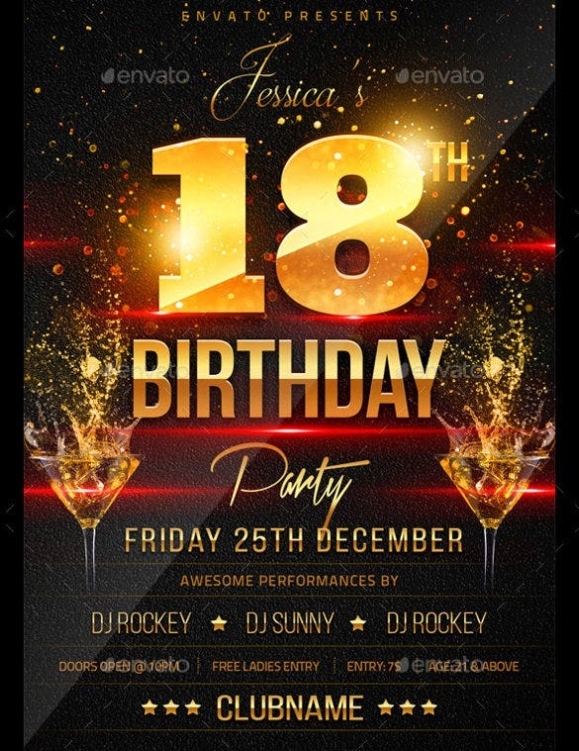 30+ Birthday Flyer Templates – Word, Psd, Ai, Indesign | Free & Premium Within Birthday Party Flyer Templates Free