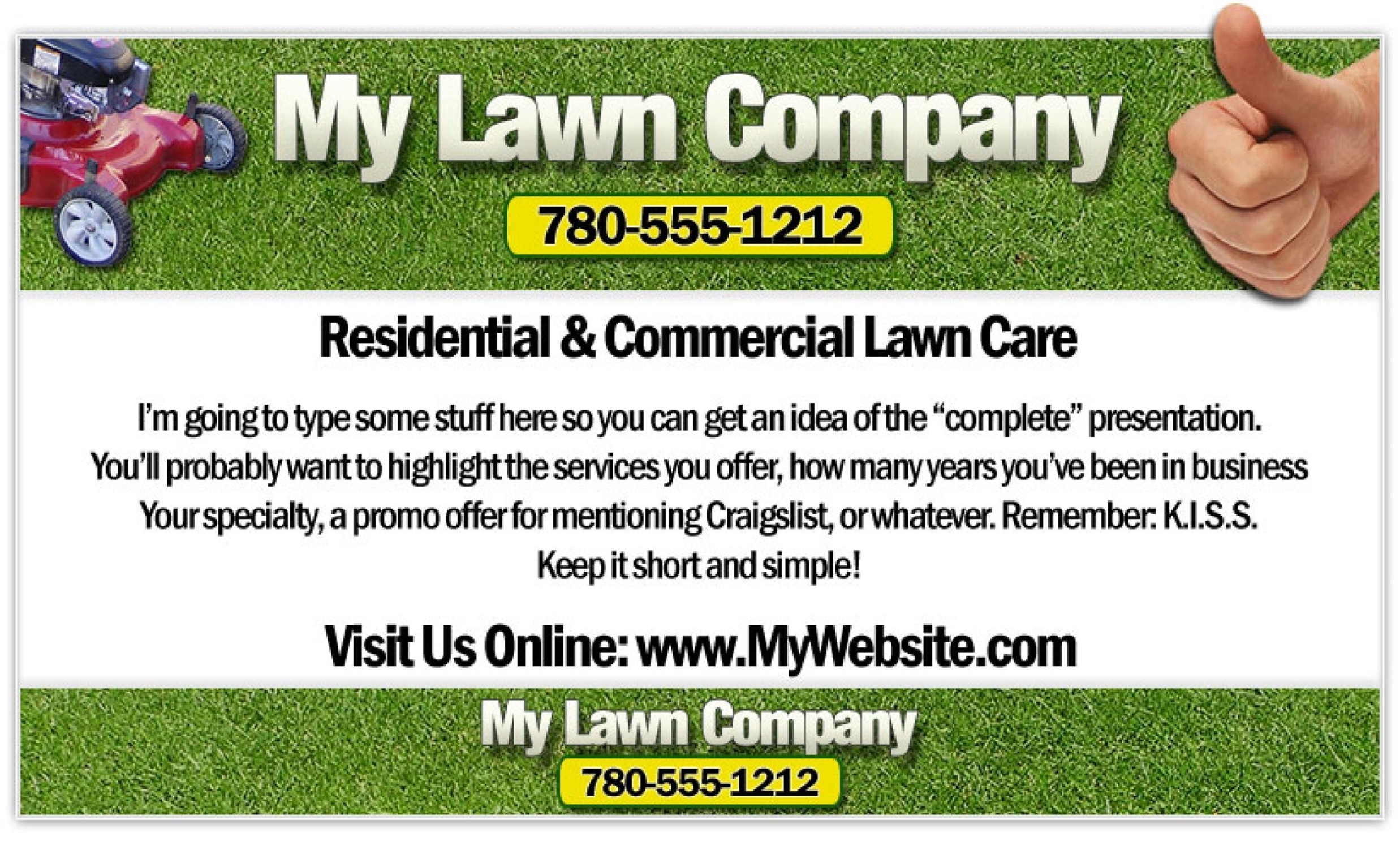 30 Free Lawn Care Flyer Templates [Lawn Mower Flyers] ᐅ Templatelab In Free Lawn Mowing Flyer Template