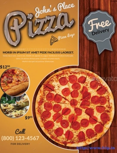 35 Best Pizza Restaurant Flyer Print Templates 2020 – Frip.in Pertaining To Pizza Sale Flyer Template