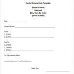 35+ Doctors Note Templates – Word, Pdf, Apple Pages, Google Docs | Free Within Hospital Note For Work Template