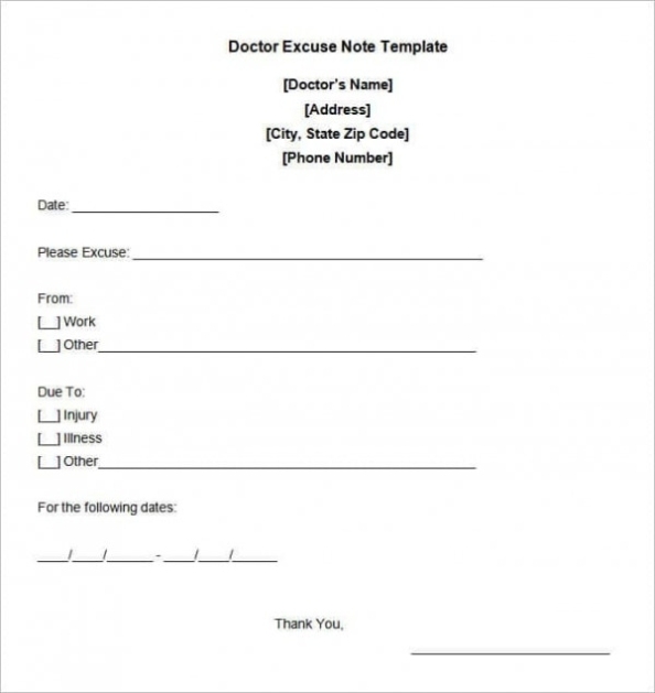 35+ Doctors Note Templates – Word, Pdf, Apple Pages, Google Docs | Free Within Hospital Note For Work Template