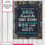 35+ Family Reunion Invitation Templates – Psd, Vector Eps, Png | Free Throughout Family Reunion Flyer Template