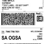 35 Fedex Online Shipping Label – Labels Database 2020 For International Shipping Label Template