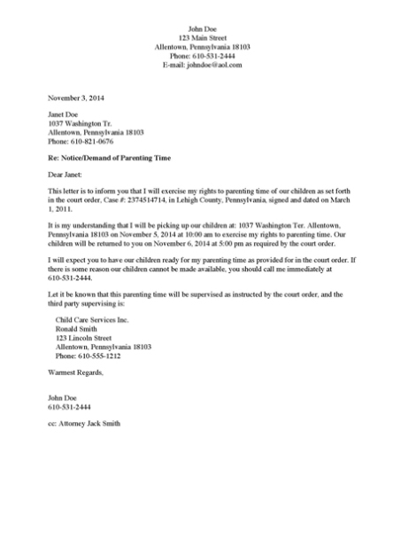 35 Free Custody Relocation Letter Pdf Download Docx – * Custody Intended For Child Relocation Agreement Template