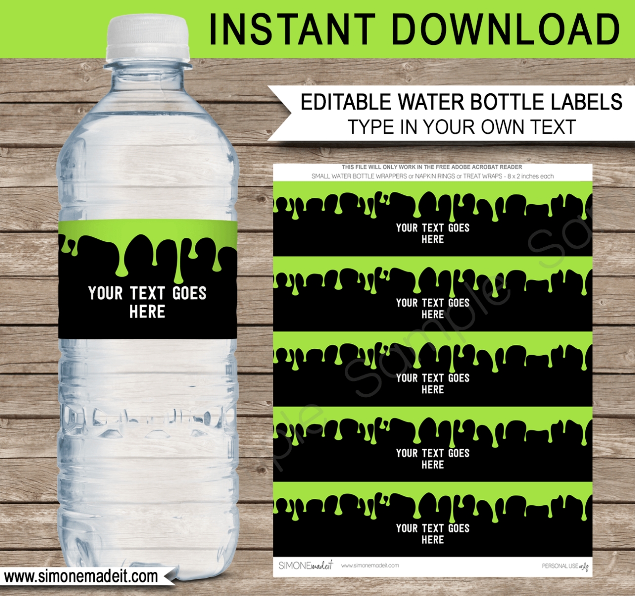 35 Free Printable Water Bottle Label Template – Label Design Ideas 2020 Intended For Free Printable Water Bottle Label Template