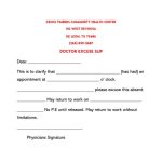 36 Free Fill-In-Blank Doctors Note Templates (For Work &amp; School) for Hospital Note For Work Template