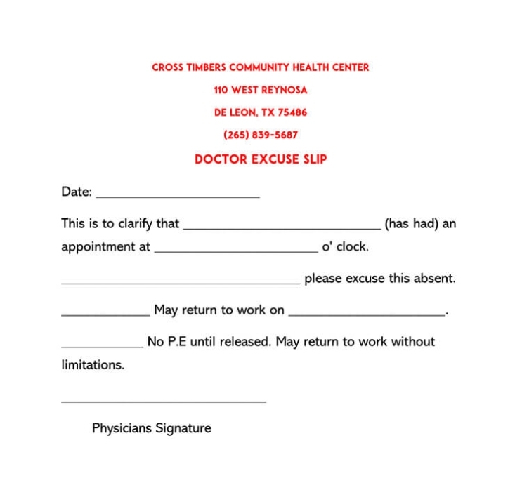 36 Free Fill In Blank Doctors Note Templates (For Work & School) For Hospital Note For Work Template