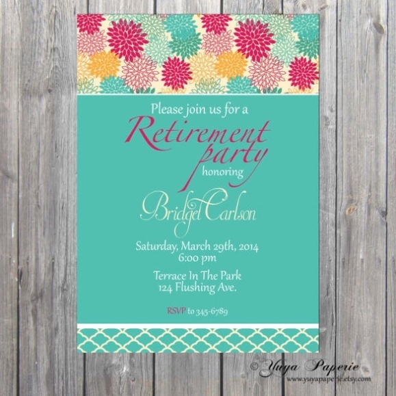 36+ Retirement Party Invitation Templates - Psd, Ai, Word | Free Intended For Free Retirement Flyer Templates