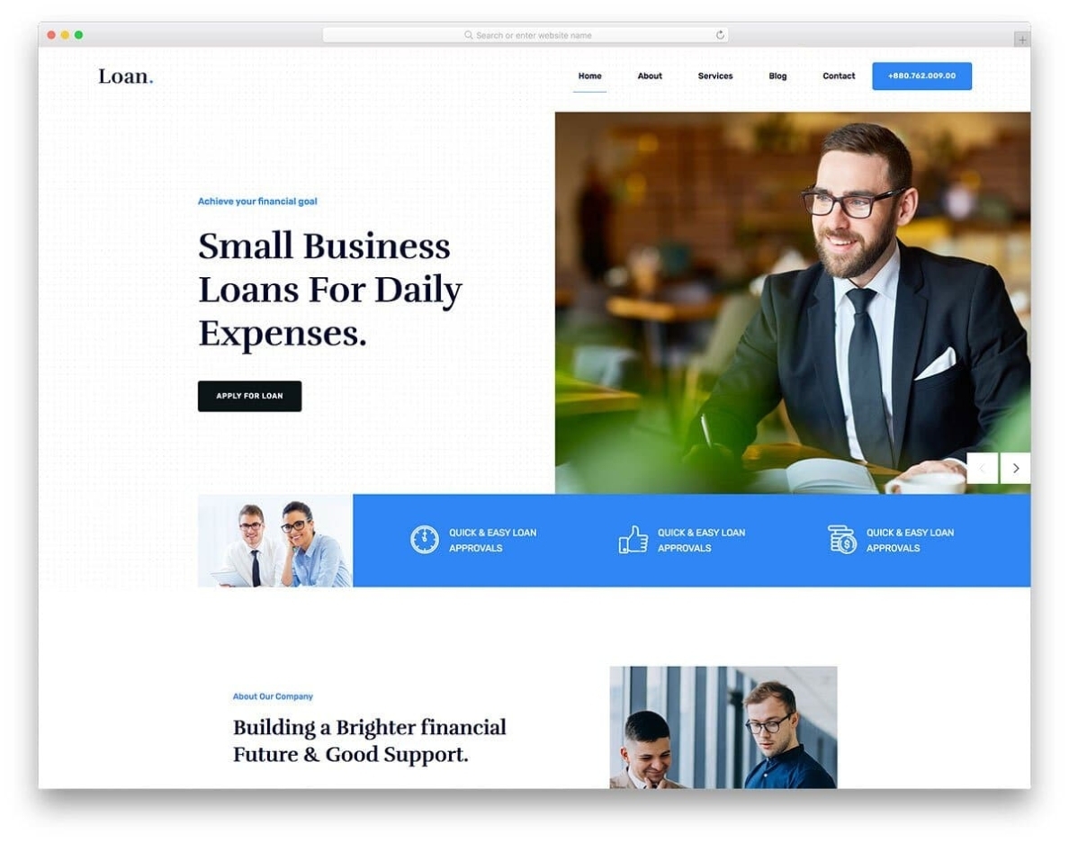 38 Free Bank Website Templates For Digital Bankers 2020 – Uicookies In Small Business Website Templates Free