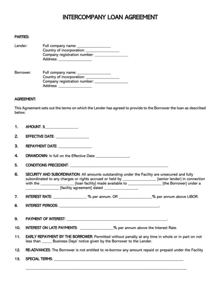 38 Free Loan Agreement Templates & Forms (Word | Pdf) Intended For Consumer Loan Agreement Template