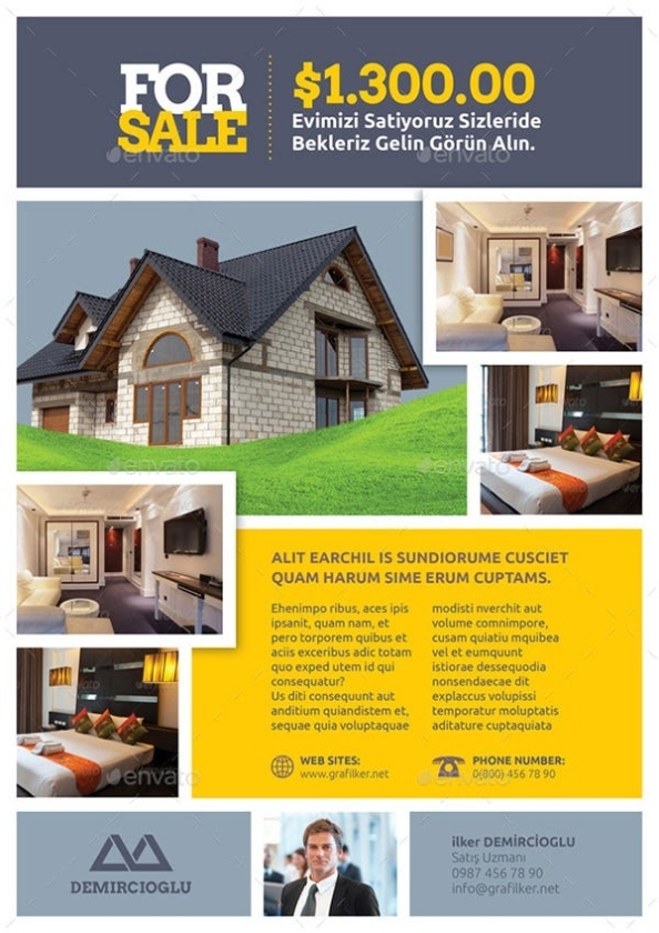 38+ Free Real Estate Flyer Templates - Psd, Word, Ai, Eps Vector Regarding House For Sale Flyer Template