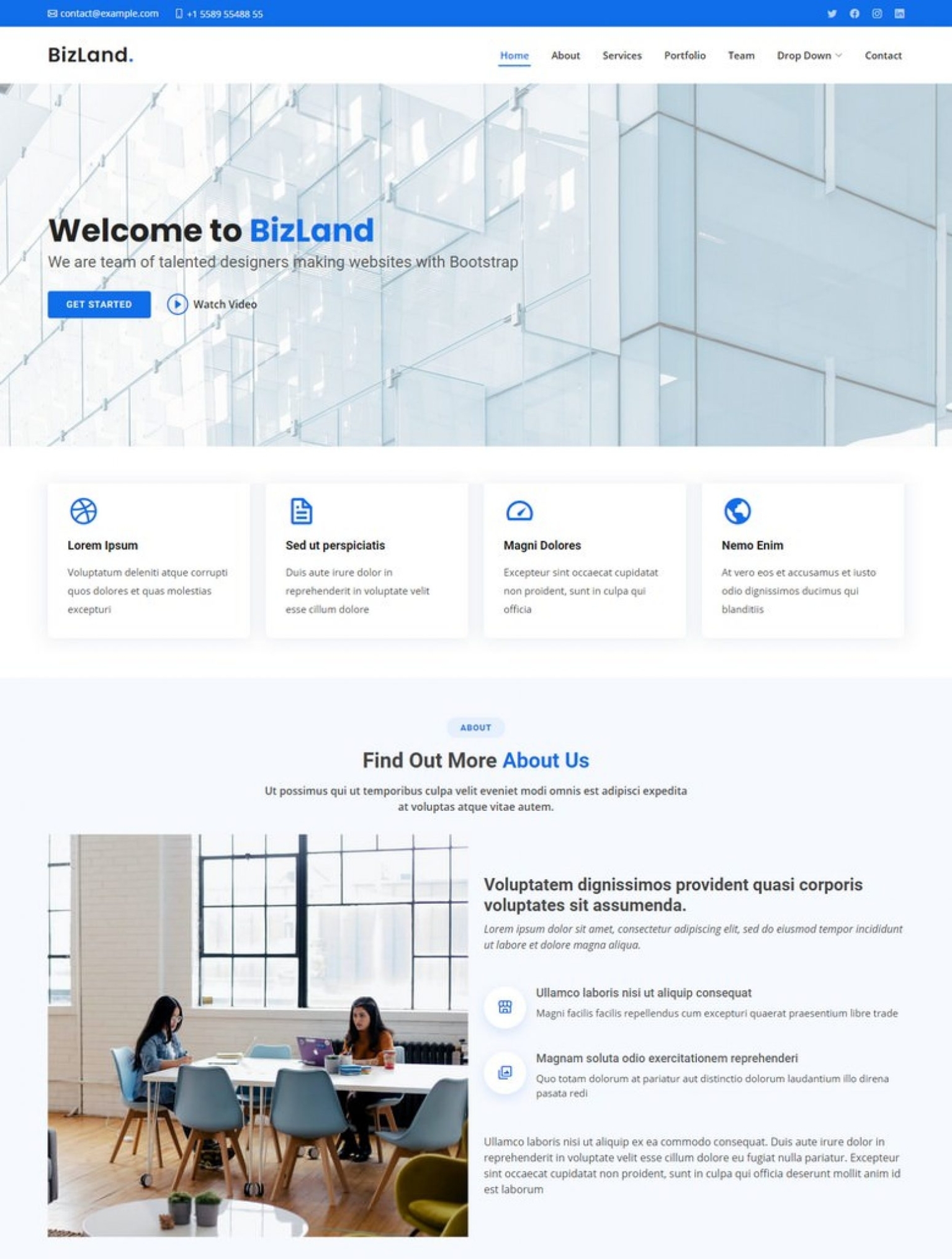 40 Best Free Bootstrap 4 And 5 Website Templates 2022 - Templatefor Intended For Bootstrap Templates For Business