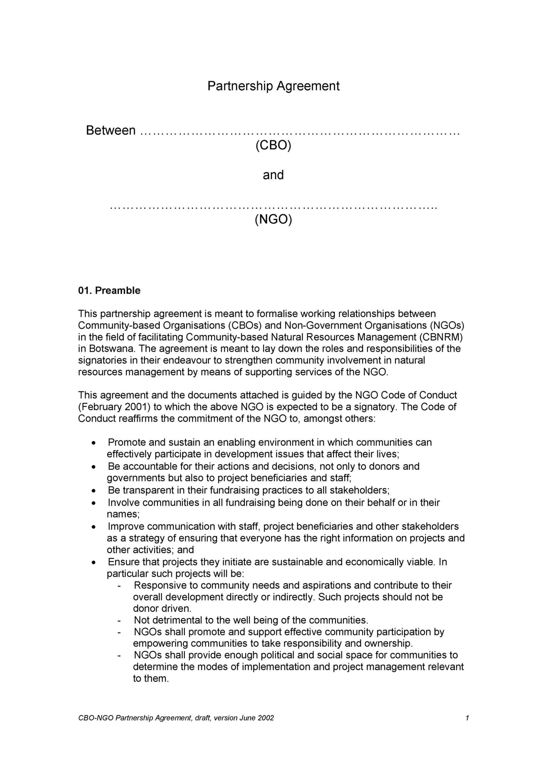40+ Free Partnership Agreement Templates (Business, General) With Regard To Template For Business Partnership Agreement