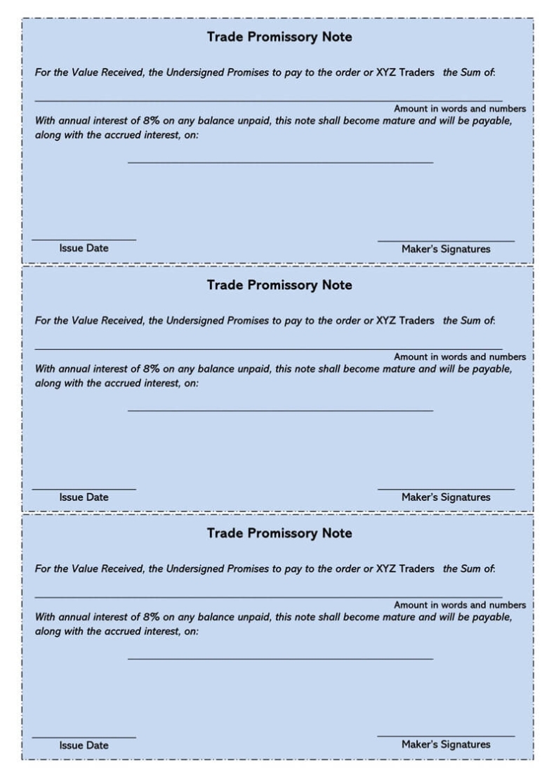 40 Free Unsecured Promissory Note Templates (Word | Pdf) Pertaining To Unsecured Note Template