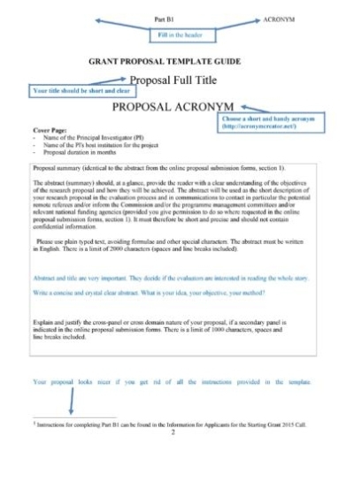 40+ Grant Proposal Templates [Nsf, Non Profit, Research] ᐅ Templatelab Intended For Nsf Proposal Template