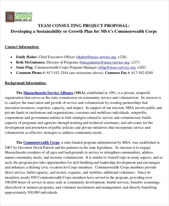42+ Project Proposal In Pdf | Free & Premium Templates Intended For Consulting Project Proposal Template