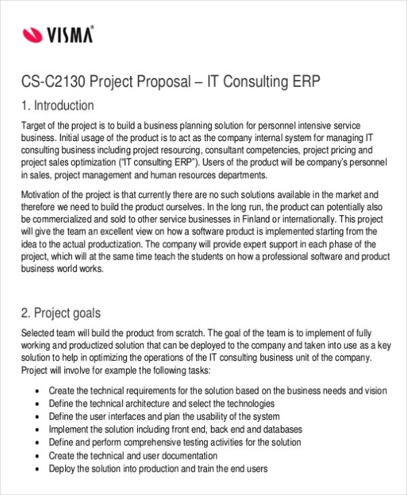 42+ Project Proposal In Pdf | Free & Premium Templates With Regard To It Project Proposal Template