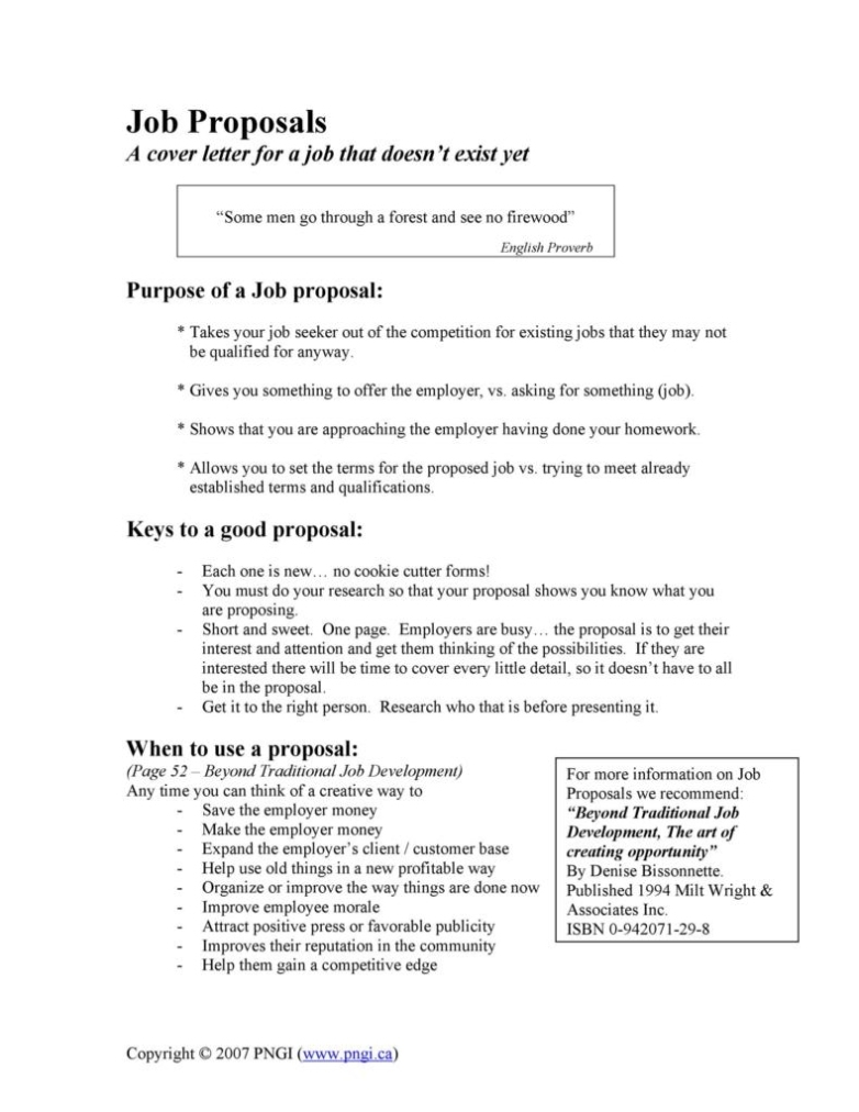 43 Best Job Proposal Templates (Free Download) ᐅ Templatelab With How To Write A Business Proposal Template