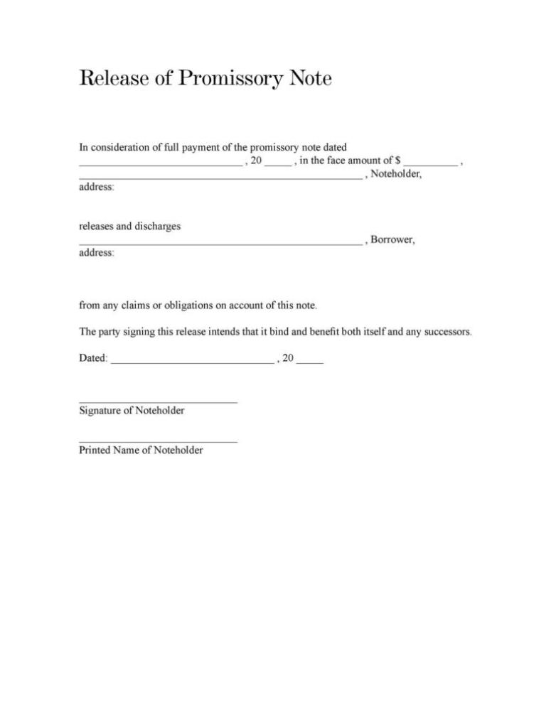 45 Free Promissory Note Templates & Forms [Word & Pdf] ᐅ Templatelab Intended For Promissory Notes Template