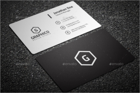 46+ Black &amp; White Business Card Templates Psd, Word Free Download with Black And White Business Cards Templates Free
