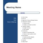46 Effective Meeting Agenda Templates – Template Lab Within Monthly Meeting Schedule Template