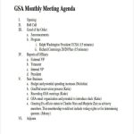 46 Meeting Agenda Templates | Free & Premium Templates With Monthly Meeting Schedule Template