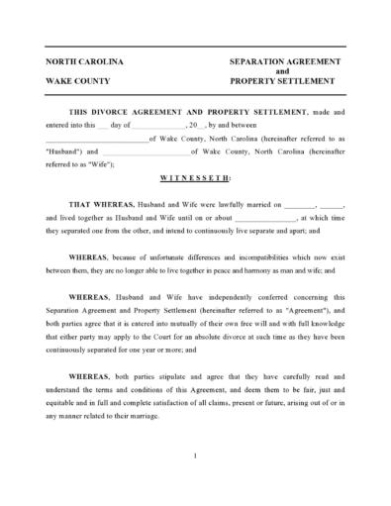 49 Editable Marital Settlement Agreements (Word/Pdf) ᐅ Templatelab Regarding Informal Separation Agreement Template