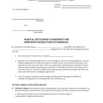 49 Editable Marital Settlement Agreements (Word/Pdf) ᐅ Templatelab With Regard To Property Settlement Agreement Sample