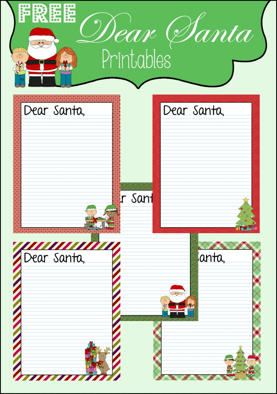 5 Free Dear Santa Letter Printables – Farmer'S Wife Rambles Inside Dear Santa Template Kindergarten Letter