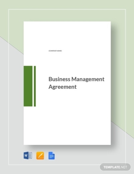 5+ Management Agreement Templates – Sample, Example, Format | Free With Business Management Contract Template