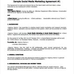 5+ Restaurant Social Media Marketing Agreement Templates – Pdf | Free Inside Radio Advertising Agreement Template
