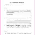 5 Sample Student Loan Agreement 85379 | Fabtemplatez Inside Lma Loan Agreement Template