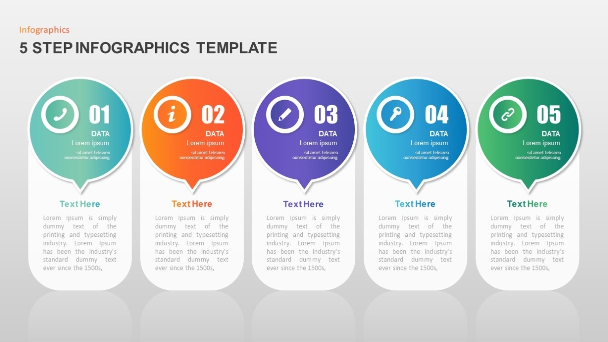 5 Step Infographic Template For Powerpoint – Slidebazaar Throughout Free Infographic Templates For Powerpoint