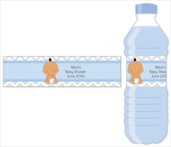 50+ Bottle Label Templates | Free & Premium Templates Within Free Water Bottle Labels For Baby Shower Template
