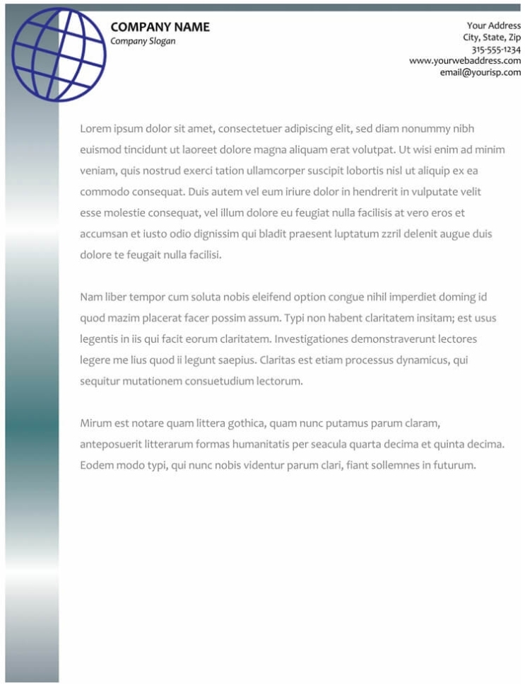 50+ Free Letterhead Templates (For Word) - Elegant Designs Pertaining To Company Letterhead Template Word