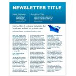 50 Free Newsletter Templates For Work, School And Classroom – Free Throughout Free Business Newsletter Templates For Microsoft Word